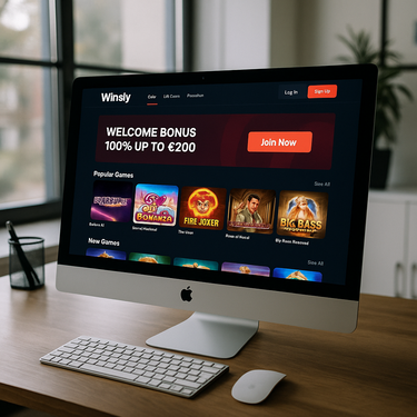 Winsly Casino - Desktop Platform Interface - Danish Online Casino